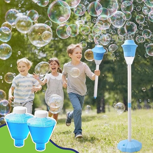 Bubble Stand Machine, Outdoor Tall Bubble Maker,47 Inches | Stand Up Automatic, For Kids, Outdoor Tall Bubble Maker, With Lights, Rechargeable