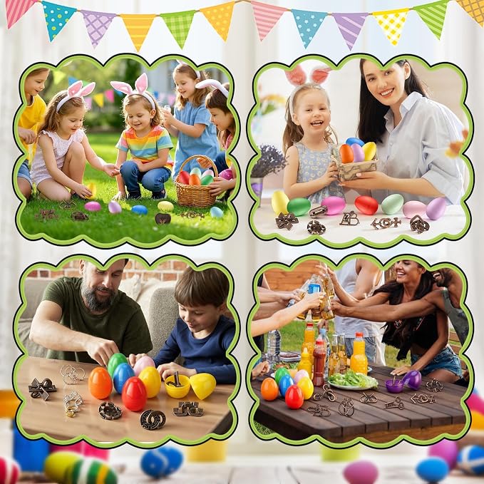 Mytothfy 24 Pcs Brain Teaser Puzzles for Adults Teens - Metal Puzzles 3D Puzzle Game Toys for Adults Teens - Unlock Interlocking Puzzle Adult IQ Education Smart Toys