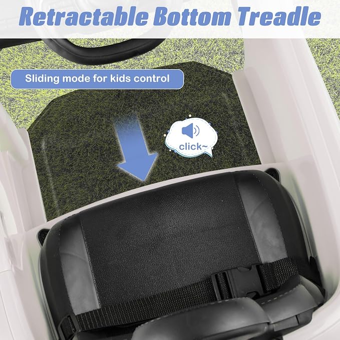 OLAKIDS Push Car for Toddlers, 3 in 1 Licensed Fiat 500e Baby Sliding Walking with Parent Control Handle Adjustable Canopy Footrest, Kids Ride on Toys with Horn for Boys Girls (White)