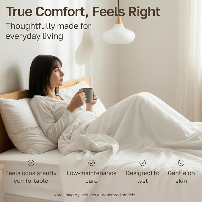 California Design Den Soft 100% Cotton Queen Sheet Set, 400 Thread Count Good Housekeeping Award Winner, Silky Smooth Sateen Weave with Deep Pockets, Durable Cotton Bed Sheet Set - Grey