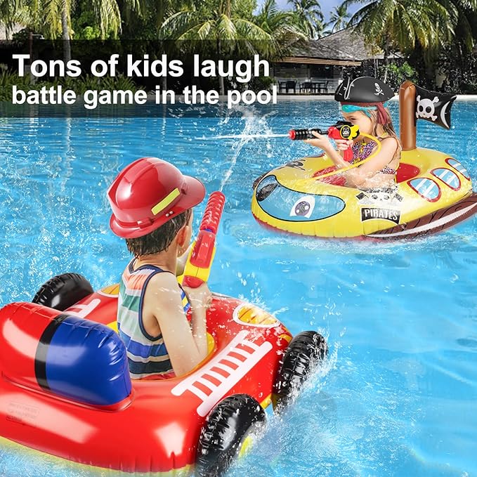 10Leccion Kids Pool Floats for Toddlers Ages 3-8, Fun Summer Water Toys