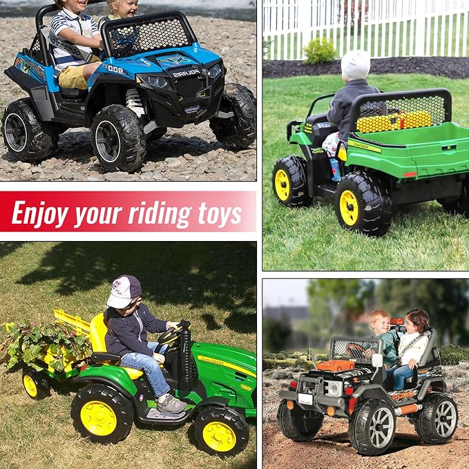 Power Wheel Azocek Adapter Compatible with Milwaukee Battery with Wire Harness Connector Compatible with Peg-Perego Children Ride-on Car, 12AWG Wire with 40A Fuse