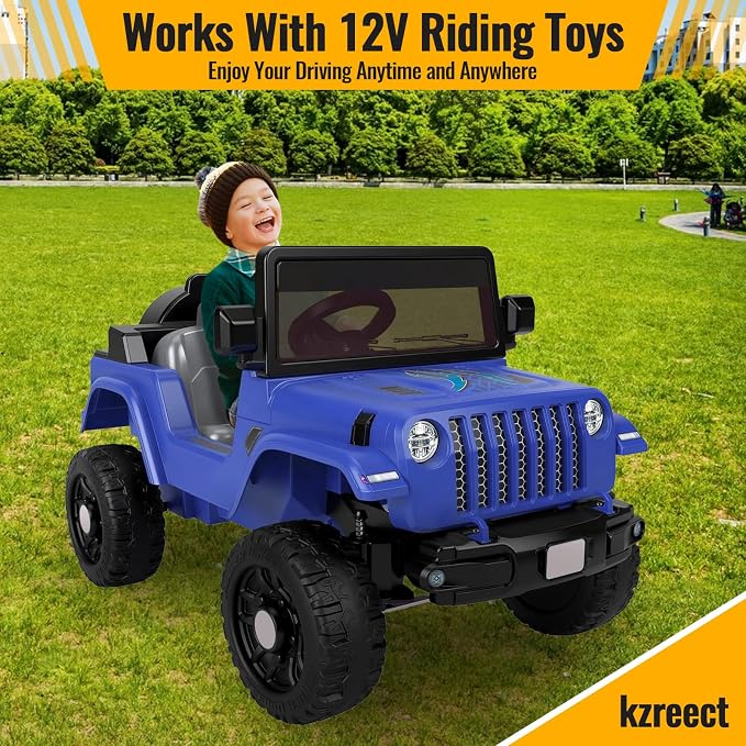 Kzreect Battery Adapter Compatible with Dewalt 20V Battery Conversion Kit with Fuse Holder and Wire Harness Connector Compatible with Fisher-Price 12 Volt