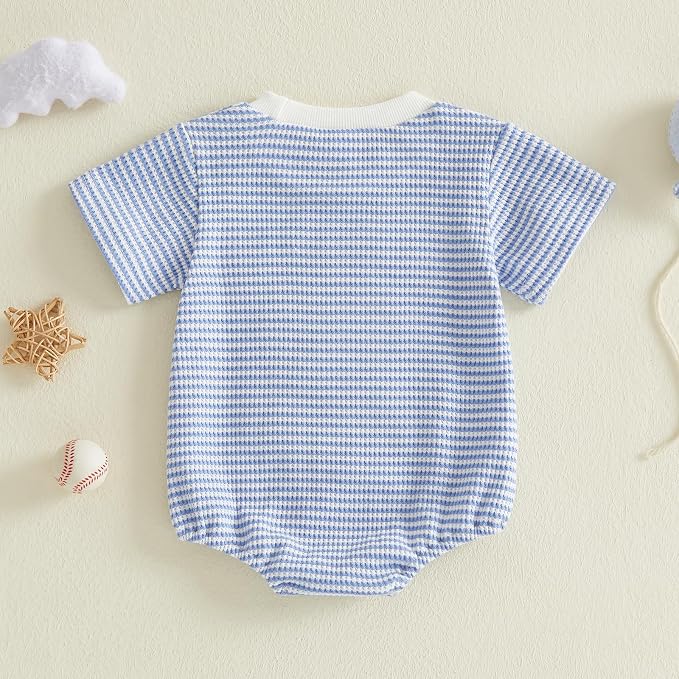Kavousa Baby Boy Clothes Summer Baby Boy Bubble Romper Short Sleeve Jumpsuit One Piece Outfit Newborn Infant Clothing