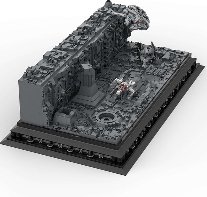 Micro Space War View Building Block Set,Creative Activity Hobbies, Display for Teens & Adults,MOC Dead Star Trench Battle Bricks Creative Hobby & Home Decor(3858 Piece)