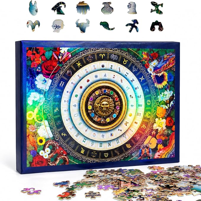 Laser Rainbow Reflection Unique Puzzles for Adults, Puzzle 1000 Pieces, Lucky Tiles & Cosmic Wilds Theme, Difficult Puzzles for Adults, Unique Gifts for Puzzle Lovers