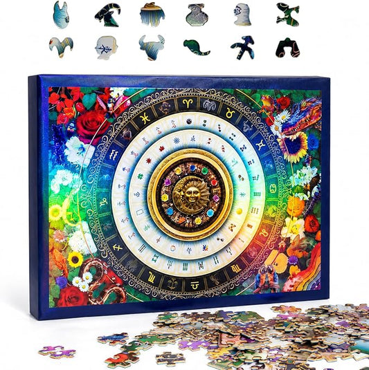 Laser Rainbow Reflection Unique Puzzles for Adults, Puzzle 1000 Pieces, Lucky Tiles & Cosmic Wilds Theme, Difficult Puzzles for Adults, Unique Gifts for Puzzle Lovers