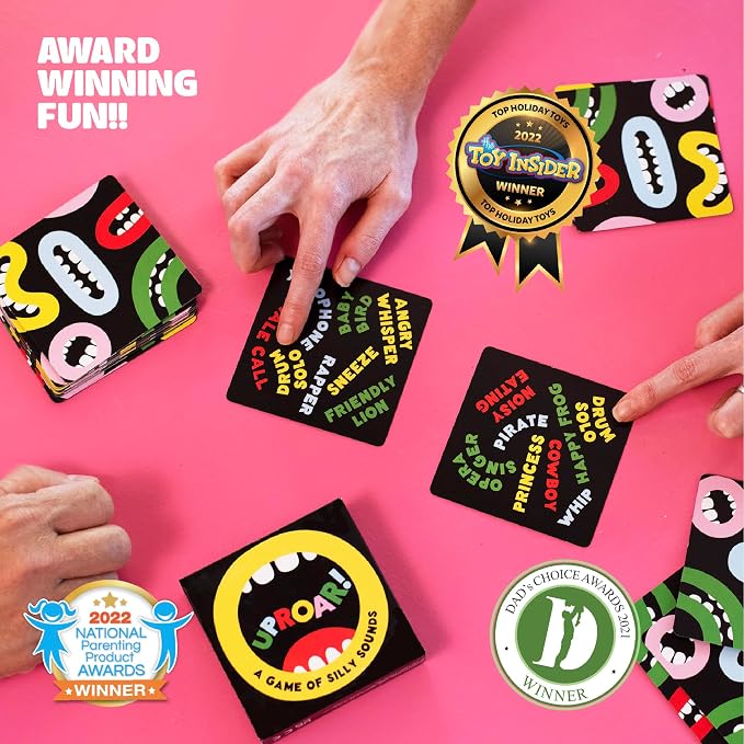 UPROAR! Family Word Sound-Matching Card Game – Crowd-Pleaser – Fast-Paced Party Game for Kids, Teens & Adults | Perfect for Family Game Night, Parties & Birthdays | 2–6 Players | Easy to Learn
