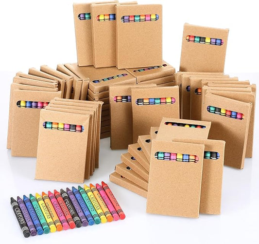 10 Packs Crayons Bulk Back to School Crayon 8 Color Crayon Individual Packs Mini Wrapped Wax Washable Crayons for Student Gifts School Supplies Classroom Rewards Gifts