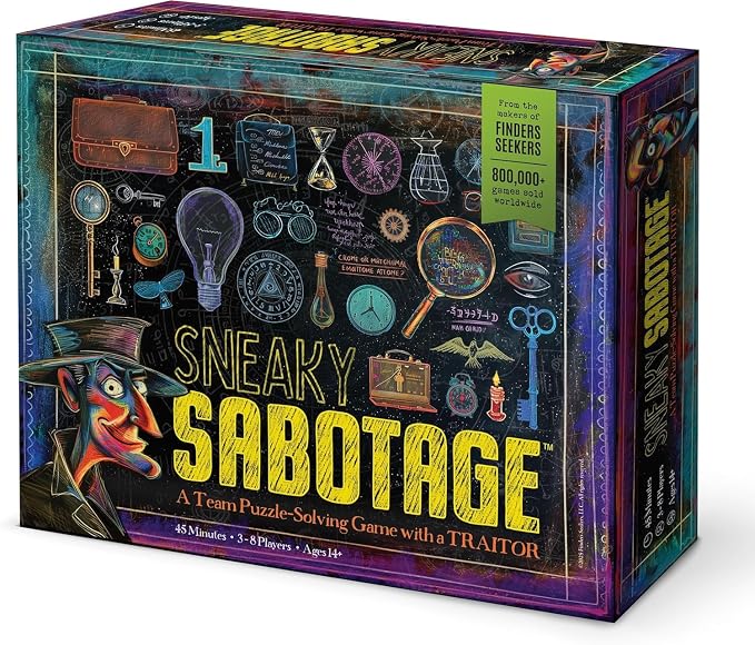 Mystery Escape Room Games for Adults – Detective Puzzle & Mystery Adventure Series (Sneaky Sabotage)