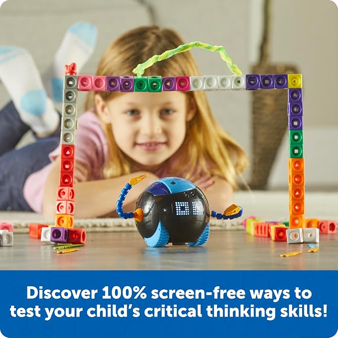 Learning Resources Cooper the STEM Robot, Coding Toy for Kids, Interactive STEM Robot for Classroom, Rechargeable Programming Toy, Ages 5+