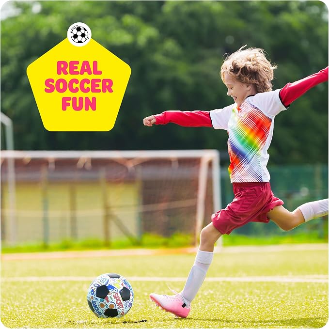Dan&Darci Soccer Ball Coloring Kit for Kids - Soccer Gifts for Girls & Boys - Sports Gifts - 3 4 5 6 7 8 Year Old Boy Birthday Gift - Craft Kits for Kids Ages 4-8 Year - Boy Toys - Games Accessories
