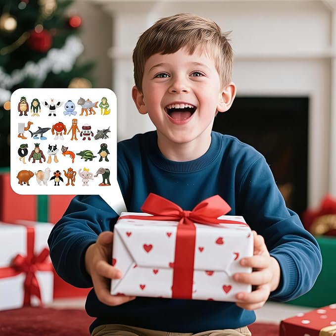 48 PCS Italian Brainrot Steal a Brainrot Toys, 1.8" Tralalero Tralala Action Figure, Tung Tung Tung Sahur Doll, Brain Rot Birthday Decorations, Kids Party Favors Gift
