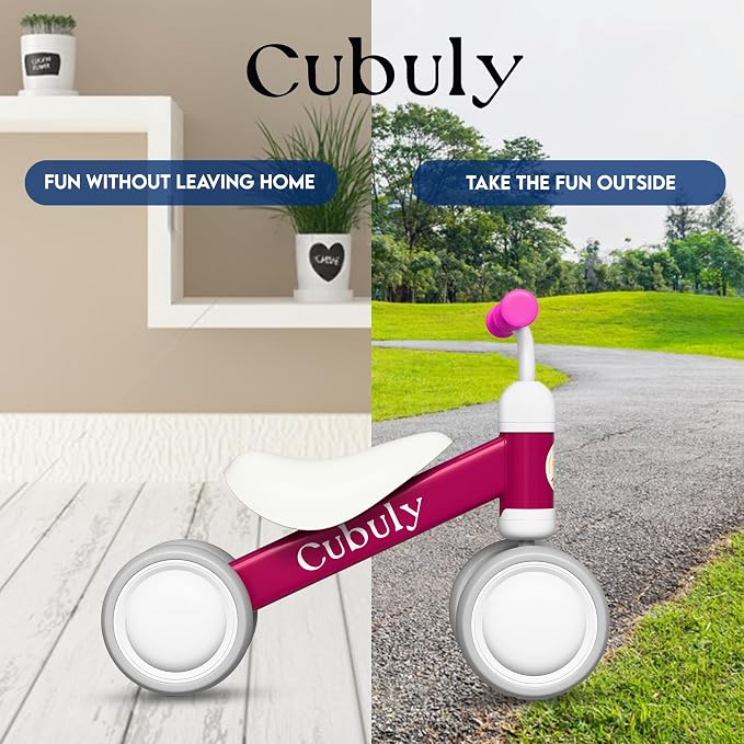 Baby Balance Bike for 1-3 Year – First Birthday Boy Girl Gifts 12-36 Month Mini Bike|Colorful Lighting Wheels|Ride on Toys |Toddler Balance Bike 1-3 Indoor/Outdoor Bike