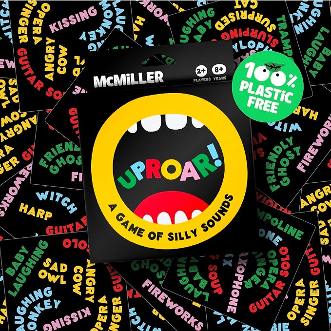 UPROAR! Family Word Sound-Matching Card Game – Crowd-Pleaser – Fast-Paced Party Game for Kids, Teens & Adults | Perfect for Family Game Night, Parties & Birthdays | 2–6 Players | Easy to Learn