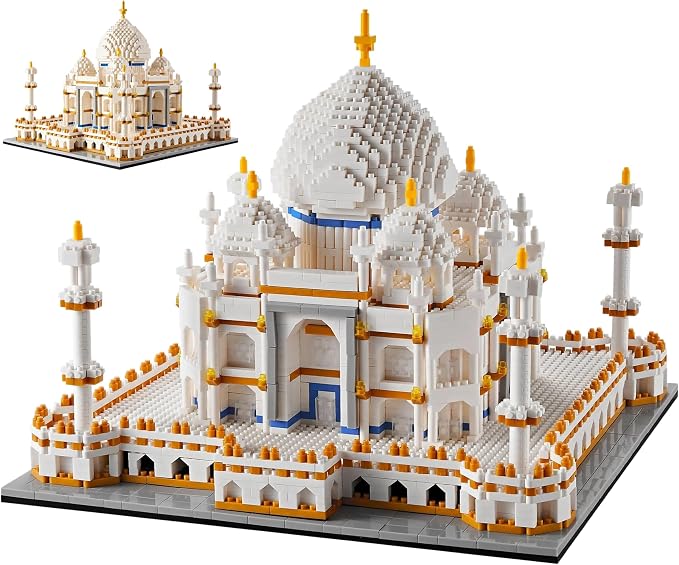 KLMEi Micro Mini Blocks Architecture Taj Mahal Building Set Landmarks Collection Model Kits Idea Presents for Adults Age of 14+ 3950 Pieces