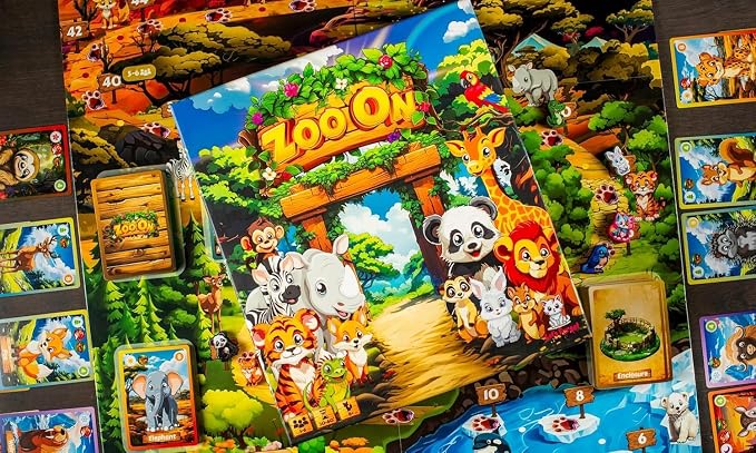 – Family Board Game | Animal Zoo Building Strategy Game | 1–6 Players | Fun Game Night Game for Kids & Adults | Ages 7+