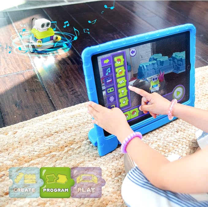 BOTZEES Classic Plus Coding Robots for Kids, Remote Control Robot, 8 in 1 AR STEM Toys for 4+ Years Old Kids (APP Based, iOS, Android and Kindle Fire Compatible)