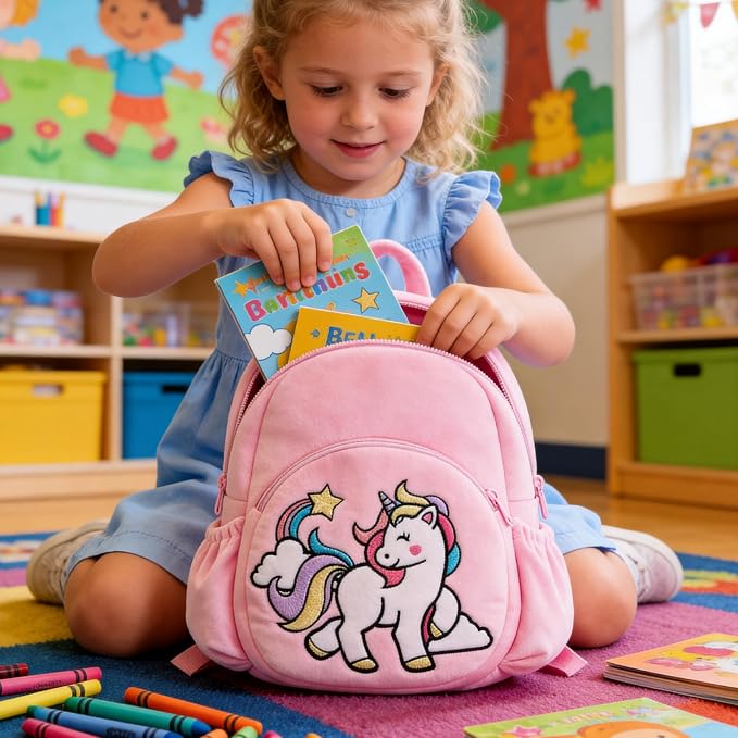 Lazada Toddler Backpack for Kids Unicorn Backpacks Cloud Pink for Age 3+