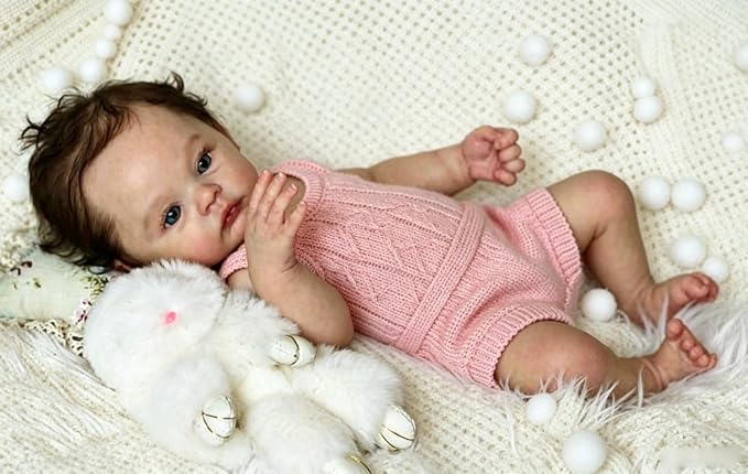 Zero Pam Reborn Baby Dolls Full Body Girl-18‘’ Posable Realistic Babys Doll, Real Looking Baby Doll, Real Life Reborn Dolls for Girls
