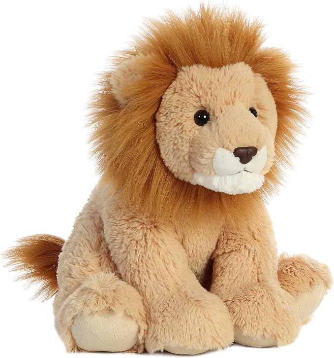 Aurora® Cuddly Lion Stuffed Animal - Cozy Comfort - Endless Snuggles - Brown 14 Inches