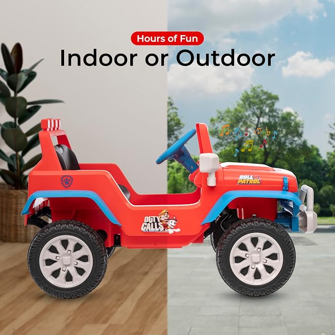 Paw Patrol - Ride On Toy for Kids, LED Headlights, Music and Horn