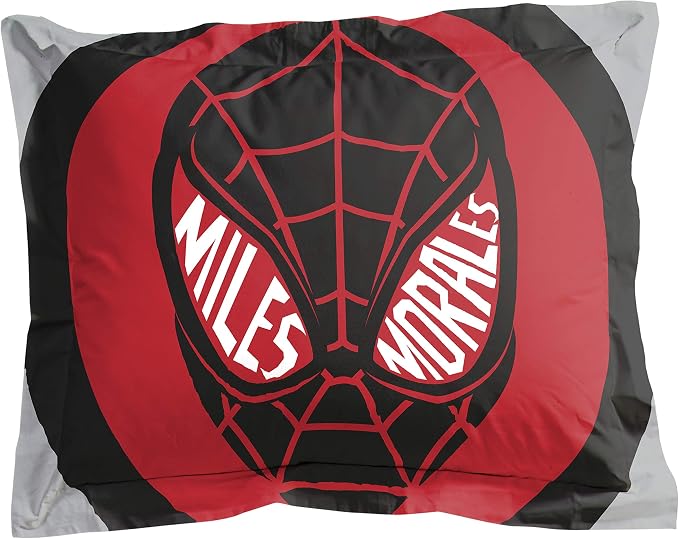 Jay Franco Marvel Miles Morales New Kid 7 Piece Full Bed Set - Includes Comforter & Sheet Set Bedding - Super Soft Fade Resistant Microfiber (Official Marvel Product)