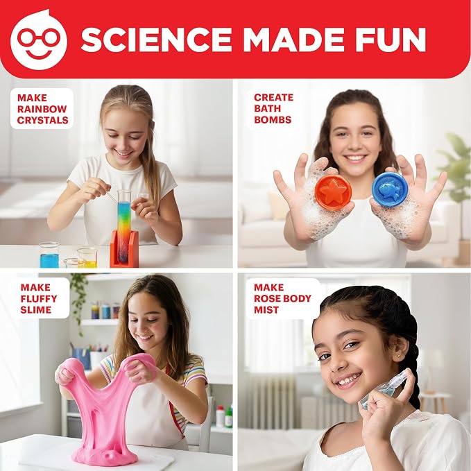 Doctor Jupiter Girls' Science Kit for Kids Ages 8-10-12-14 | Birthday Gift Ideas for 8,9,10+ Year Old Girls | Chemistry Set, STEM Toy Kit with 135+ Experiments | Learning & Educational Projects
