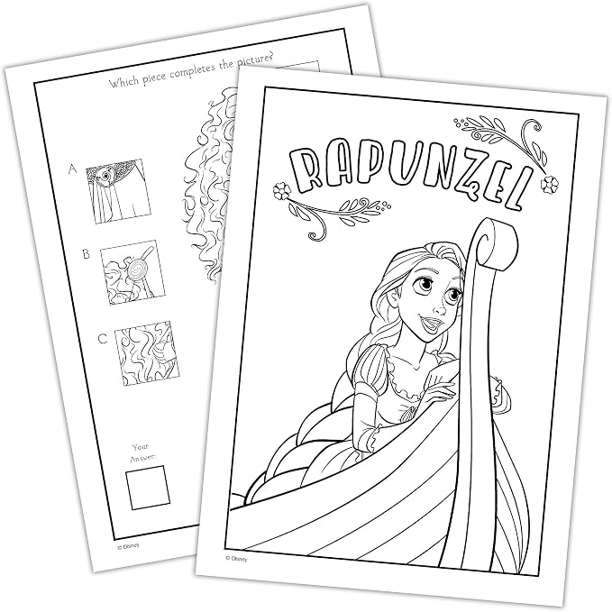 Disney Princess Paintbox Coloring and Activity Book with 16 Paints, Bendon 42350, 7.75 x 10.75