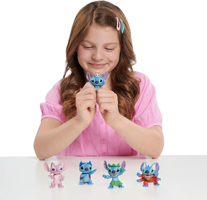 Disney’s Lilo & Stitch Collectible Stitch Figure Set, 5-pieces, Kids Toys for Ages 3 Up by Just Play