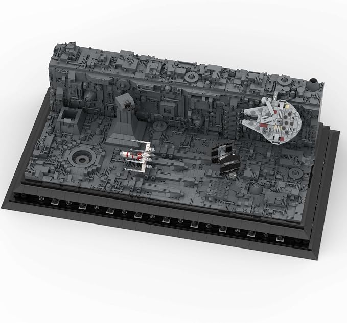 Micro Space War View Building Block Set,Creative Activity Hobbies, Display for Teens & Adults,MOC Dead Star Trench Battle Bricks Creative Hobby & Home Decor(3858 Piece)