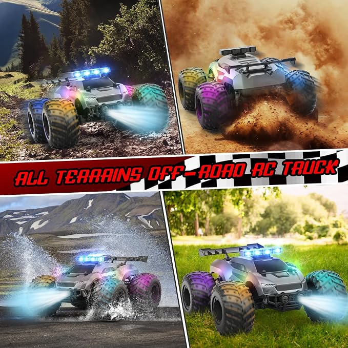 EpochAir Remote Control Car - 20km/h 1:18 High Speed RC Cars Offroad with RBC &Headlights &Headlamps, 2.4GHz Toy Car Gift for 3 4 5 6 7 8 9 10-12 Year Old Boys Girls Kids