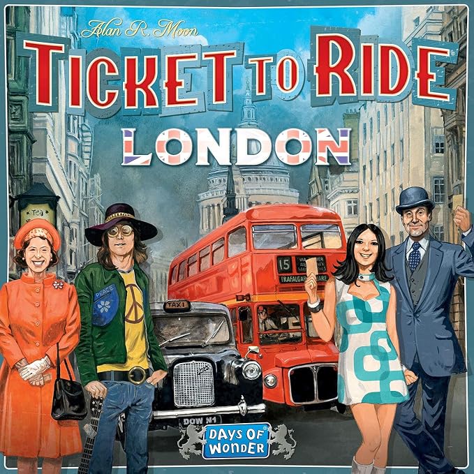 Asmodee Ticket to Ride London Board Game - Train Route-Building Strategy Game, Fun Family Game for Kids & Adults, Ages 8+, 2-4 Players, 10-15 Minute Playtime