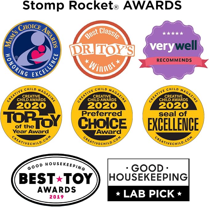 Stomp Racers Air Powered Race Cars by Stomp Rocket, 2 Car Racer Pack - Dueling Stomp Racers Toy Car Launcher - Fun Backyard Outdoor & Indoor Multi-Player Kids Toys Gifts for Boys, Girls & Toddlers