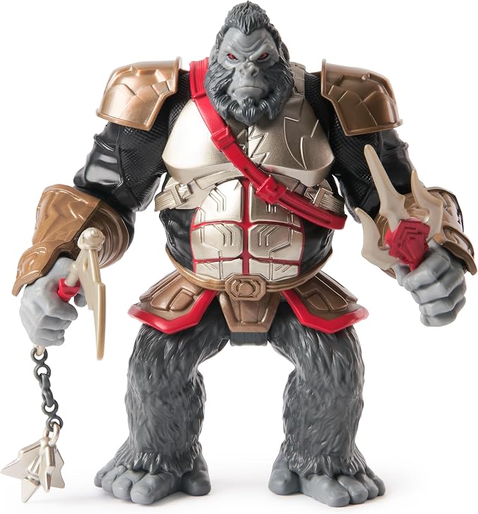DC Comics, Batman Battle Clash 6” Ninja Strike Gorilla Grodd Action Figure with 2 Ninja Accessories, Super Hero Kids Toys for Boys and Girls Ages 3 & Up