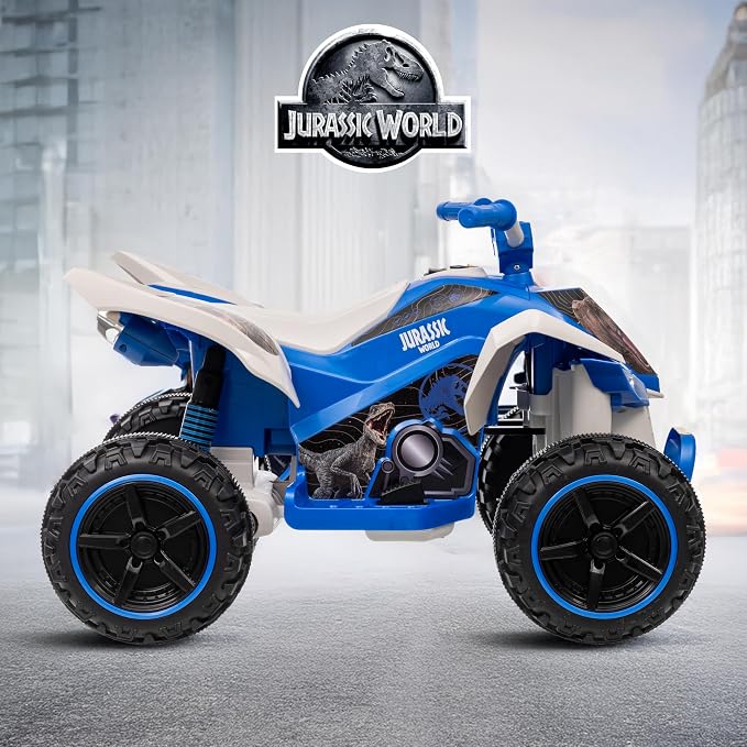 Jurassic 12V ATV Ride On Toy, Fun and Exciting Ride for Kids, Stylish Design for Imaginative Play