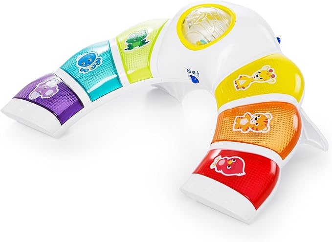 Baby Einstein Glow & Discover Light Bar Musical Toy, Activity Station, Sitting Up/Tummy Time, Color/Animal Learning Toys, Infant Ages 3 Months+ (Pack of 6)