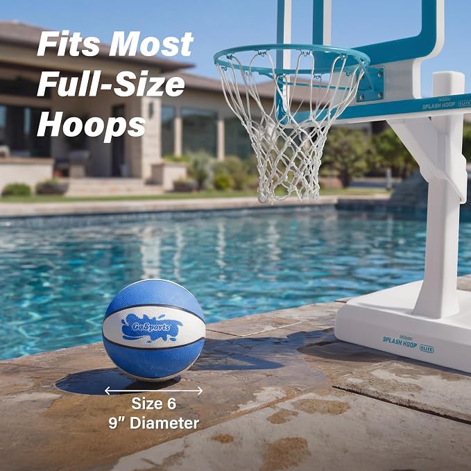 GoSports Water Basketballs 2 Pack - Choose Between Size 3 and Size 6, Great for Swimming Pool Basketball Hoops