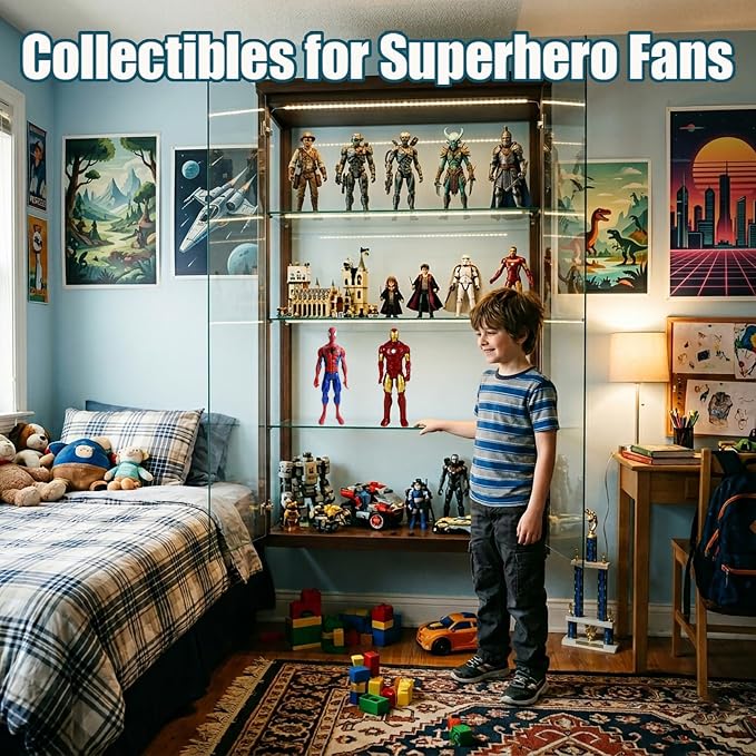 2PCS Superhero Action Figures Set, 12 Inch Movable Joints PVC Collectible Toys, Spider Hero & Armored Hero Figures for Fans, Display & Gift