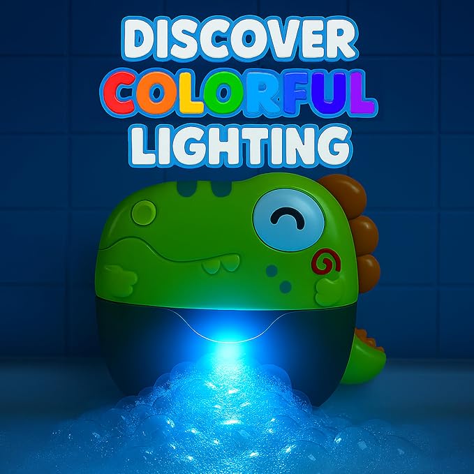 Bath Bubble Machine - Bathtub Bubble Machine, Bath Toys | Bathtub Bubble Machine, Light Up Bubbles Maker for Bathtub - Bubbles Bath Maker with Lights and Music, BPA Free