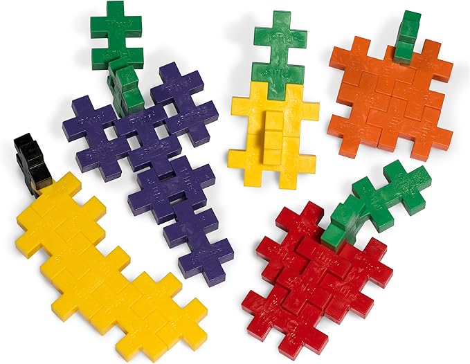 PLUS PLUS Big - 400 Piece Set in Storage Tub - Interlocking Large Puzzle Building Blocks, Quiet Stem Toys for Toddlers - Gifts for Boys & Girls
