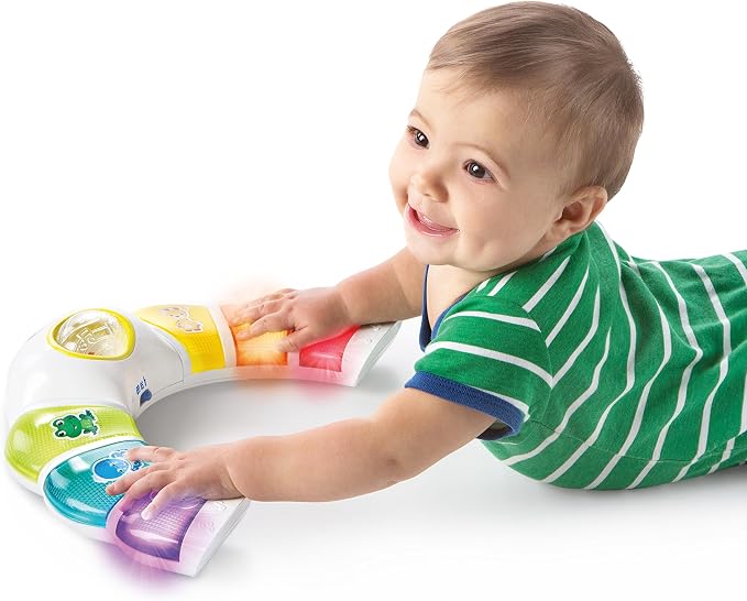 Baby Einstein Glow & Discover Light Bar Musical Toy, Activity Station, Sitting Up/Tummy Time, Color/Animal Learning Toys, Infant Ages 3 Months+ (Pack of 6)