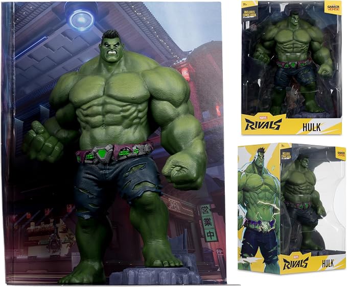 McFarlane Toys- Marvel Rivals The Hulk 1:6th Scale Collectible (Green or Gray Variant)