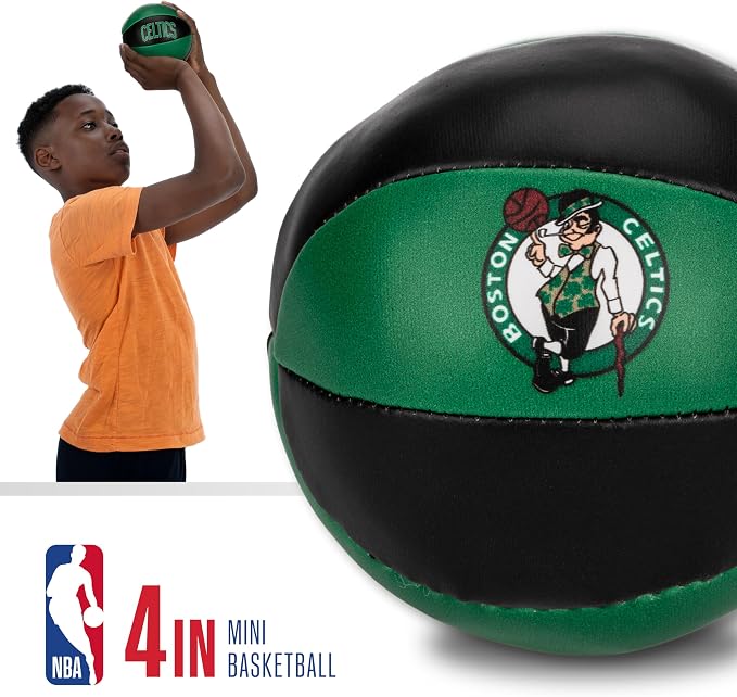 Franklin Sports NBA Toy Basketballs - 2 Pack of Kids Soft Mini Basketballs for Over The Door + Indoor Hoops - NBA Fan Shop