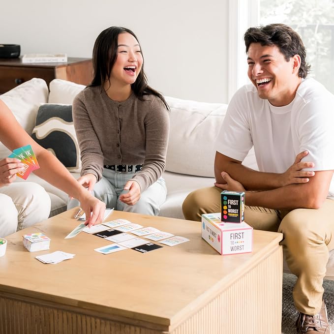 FIRST TO WORST Party Game + After Dark Set – Adult Card Game About How Your Friends and Family Rank Things | Funny Ranking & Guessing Board Game for Friends, Game Nights, Parties & Fun Gift Ideas