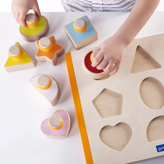 Guidecraft Shape Sorter - Educational and Learning Toys For Kids , Puzzle Board