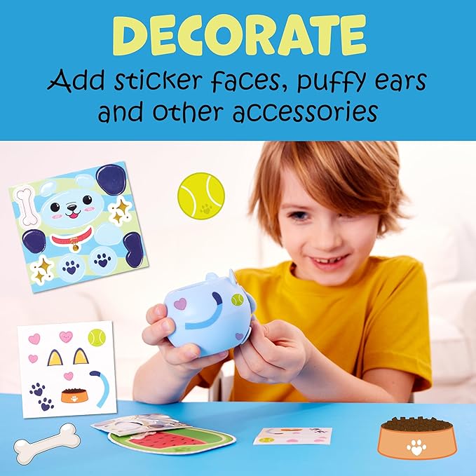 Creativity for Kids Plant-A-Pet: Puppy Toys for Girls - Mini Gifts for Girls, Arts and Crafts for Kids, DIY Activity Set & Screen Free Summer Fun (Ages 6+)