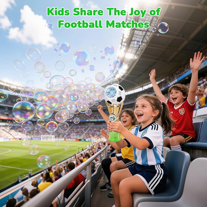 Football-Shaped Bubble Machine, Perfect for Children to Play with Complete with Bubble Machine – The Ideal Toy Bubble Machine for Kids
