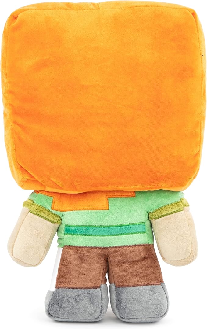 Jay Franco Plush Pillow Buddy Super Soft Polyester Microfiber | Mojang Minecraft Alex 16 inch (Official Product)