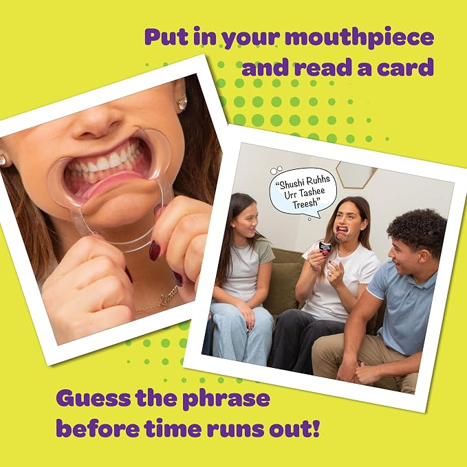 Mouth Off Card Game - Family Games for Kids and Adults, Guess the Phrase Before the Timer Runs Out, Family Game Night, 4-8 Players, Ages 8+